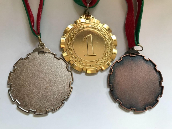 Медаль наградная "СУПЕР" 6 см 2ое и 3е место 23745